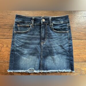 American Eagle High- Rise Denim Mini Skirt- size 4